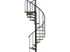 Minka Spindeltreppe Venezia Smart Schwarz Geschosshöhe bis 305 cm