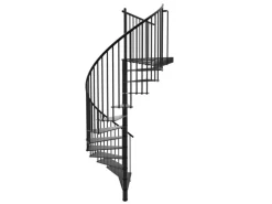 Minka Spindeltreppe Portofino Schwarz 160 cm Raumhöhe bis 300 cm