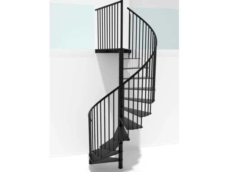 Minka Spindeltreppe Portofino Schwarz 120 cm Raumhöhe bis 300 cm