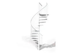 Minka Spindeltreppe Rondo Smart Weiß 140 cm Raumhöhe bis 305 cm