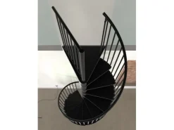 Minka Spindeltreppe Rondo Smart Schwarz 120 cm Raumhöhe bis 305 cm