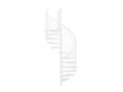 Minka Spindeltreppe Spiral Effect Ø 140 cm Weiß Raumhöhe bis 305 cm