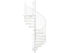 Minka Spindeltreppe Switch Ø 160 cm Weiß Raumhöhe bis 295 cm