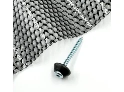 MK PC DIAMONDS Verzinkte Schrauben M5 x 50 mm Für Holz Mit Grau Dichtscheibe 50 Stück