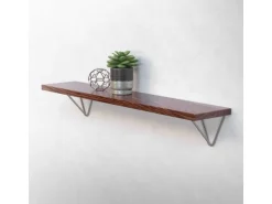 ML-Design 2 Stück Regalhalterung 160 mm Grau aus Metall Dreieckige Regalwinkel