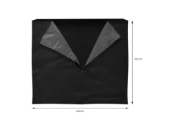 ML-Design Kaminholzregal Abdeckung LxH 240x165 cm Schwarz Wetterfest