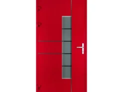 Moderno Haustür M360P Rubinrot 110 cm x 210 cm DIN R
