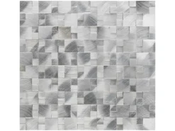 Mosaik Aluminium Silver 3D 30 cm x 31,5 cm