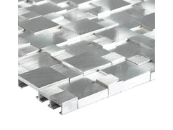 Mosaik Aluminium Silver 3D 30 cm x 31,5 cm