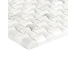 Mosaik Marmor Basket 3D Weiß poliert 30 cm x 30 cm