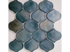 Mosaikmatte Cadiz Arabesque Keramik Grün 26,4 cm x 28,3 cm