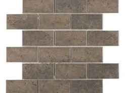 Mosaikmatte Castello Brick Keramik Grau 30,3 cm x 30,6 cm