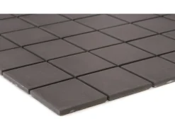 Mosaikmatte Keramik Antislip Schwarz 30,6 cm x 30,6 cm