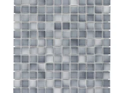Mosaikmatte Keramik Grau Melange 33 cm x 33 cm