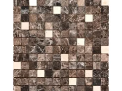 Mosaikmatte Naturstein Kronos Marron Sunny 30 cm x 30 cm