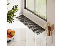 MS Beschläge Alu-Gitter 150 x 600 mm Anthrazit RAL 7016 Luftzirkulation