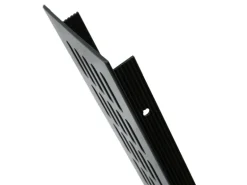 MS Beschläge Alu-Lüftungsgitter 80 x 400 mm Anthrazit RAL 7016 Luftgitter