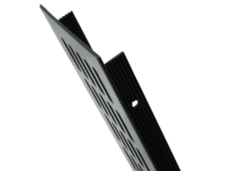 MS Beschläge Alu-Lüftungsgitter 80 x 300 mm Anthrazit RAL 7016 Luftgitter