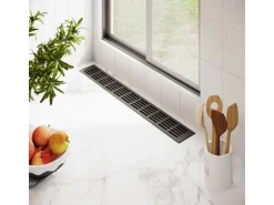 MS Beschläge Alu-Lüftungsgitter 80 x 1200 mm Anthrazit RAL 7016 Luftgitter