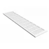 MS Beschläge Aluminium Gitter 130 x 400 mm Weiß RAL 9016