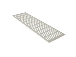 MS Beschläge Aluminiumgitter 150 x 800 mm Weiß RAL9010 Türbelüftung