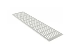 MS Beschläge Belüftungsgitter 130 x 800 mm Aluminium Silber F1 Eloxiert