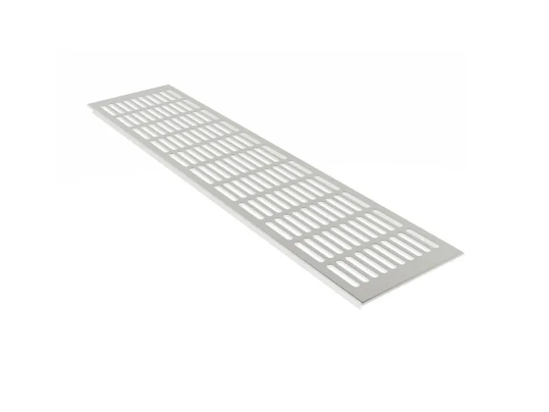 MS Beschläge Belüftungsgitter 130 x 200 mm Aluminium Silber F1 Eloxiert