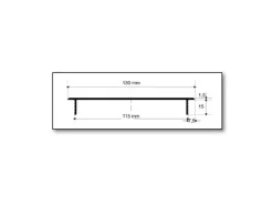 MS Beschläge Belüftungsgitter 130 x 1000 mm Alu Anthrazit RAL 7016 Lüftergitter
