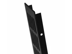 MS Beschläge Belüftungsgitter 80 x 300 mm Alu Schwarz RAL 9005