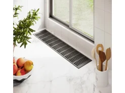 MS Beschläge Belüftungsgitter 130 x 300 mm Alu Anthrazit RAL 7016 Lüftergitter