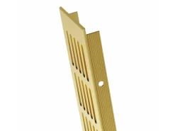 MS Beschläge Belüftungsgitter 80 x 600 mm Stegblech Gold Eloxiert