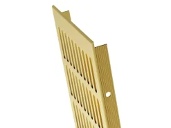 MS Beschläge Heizungsabdeckung 130 x 800 mm Gitter Gold Eloxiert