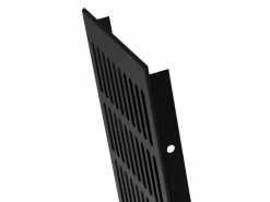 MS Beschläge Heizungsabdeckung 130 x 400 mm Gitter Schwarz RAL 9005
