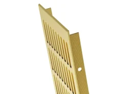 MS Beschläge Heizungsabdeckung 130 x 200 mm Gitter Gold Eloxiert