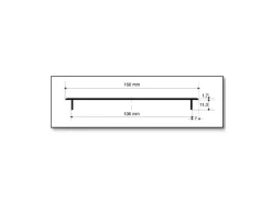 MS Beschläge Lüftungsgitter Alu Classic Edelstahloptik 150mm x 600mm
