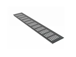 MS Beschläge Lüftungsgitter Alu 100 x 200 mm RAL 7016 Anthrazit Gitter
