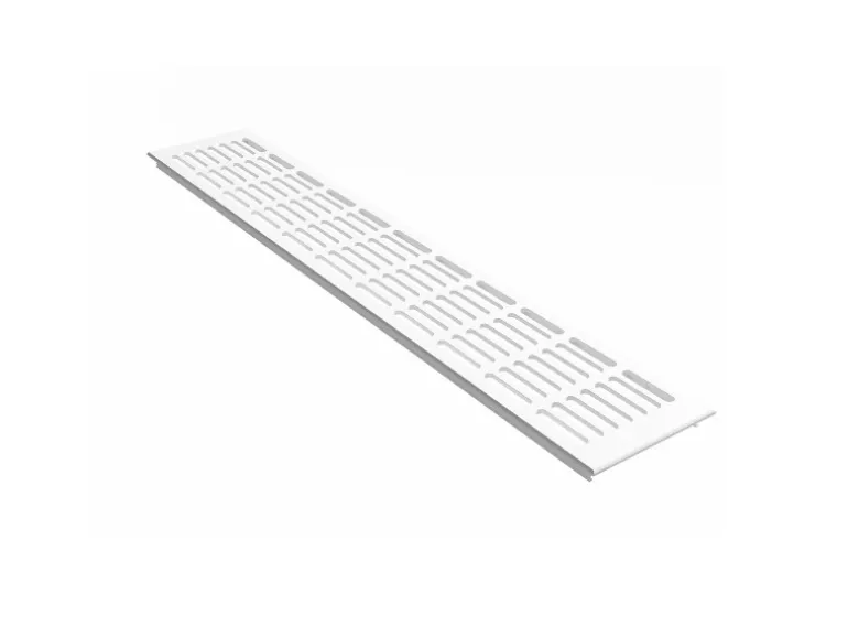 MS Beschläge Lüftungsgitter 100 x 300 mm Weiß RAL 9016