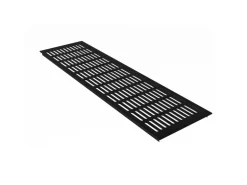 MS Beschläge Lüftungsgitter 150 x 200 mm Aluminium Schwarz Möbelbau