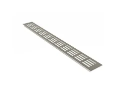 MS Beschläge Lüftungsgitter aus Aluminium in Edelstahl Eloxiert 60mm x 1000mm
