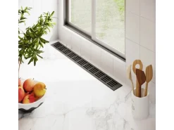 MS Beschläge Lüftungsgitter 60 x 500 mm Alu RAL 7016 Anthrazit Belüftung