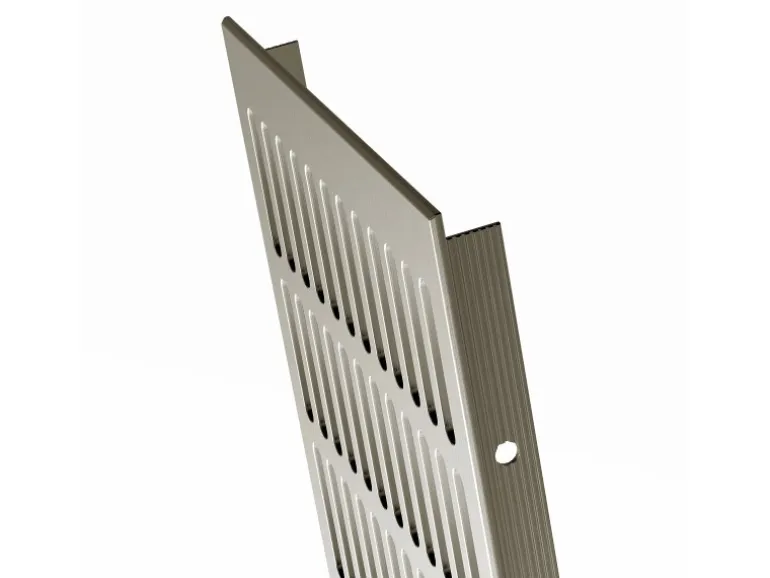 MS Beschläge Lüftungsgitter Alu Classic Edelstahloptik 150 x 1000 mm