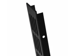 MS Beschläge Lüftungsgitter 60 x 1000 mm Alu Schwarz RAL 9005 Luftzirkulation