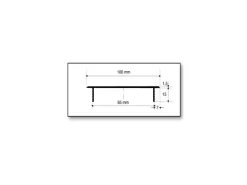 MS Beschläge Lüftungsgitter Aluminium robust eloxiert 100 x 800 mm