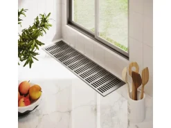 MS Beschläge Lüftungsgitter Alu Classic Edelstahloptik 150 x 300 mm