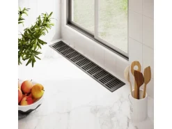 MS Beschläge Lüftungsgitter Alu 100 x 800 mm RAL 7016 Anthrazit Gitter