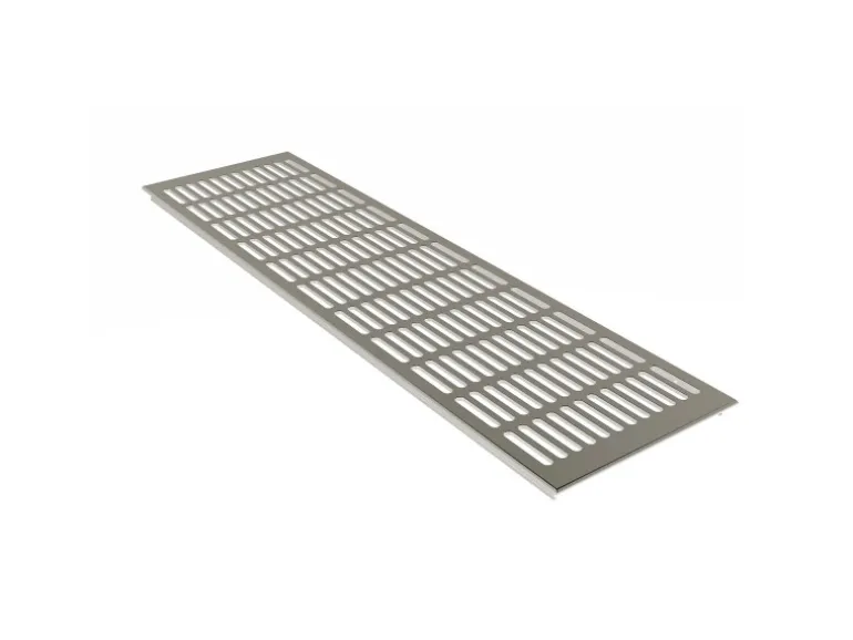 MS Beschläge Lüftungsgitter Alu Classic Edelstahloptik 150 x 200 mm