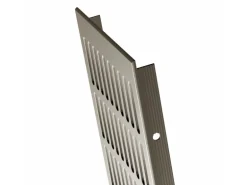 MS Beschläge Lüftungsgitter Alu Edelstahloptik Hochwertig 130 x 1200 mm