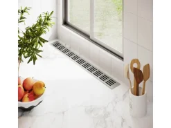 MS Beschläge Lüftungsgitter 60 x 500 mm Alu Silber F1 Eloxiert Belüftungsgitter