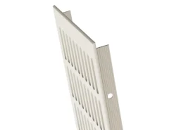 MS Beschläge Stegblech 130 x 1000 mm Weiß RAL9010 Tür Lüftungsgitter