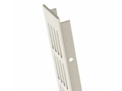 MS Beschläge Stegblech 60 x 200 mm Weiß RAL9010 Aluminium Lüftungsgitter